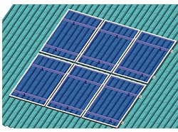 نظام تركيب الطاقة الشمسية على السقف المسطح