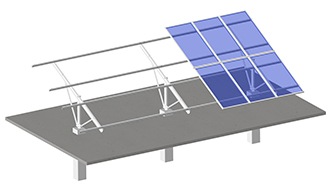 ART SIGN C type carbon steel ground mounting system - plate base