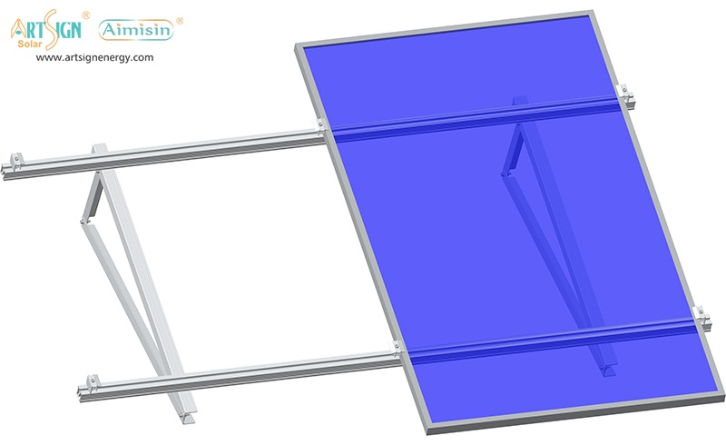 solar flat roof mounting system