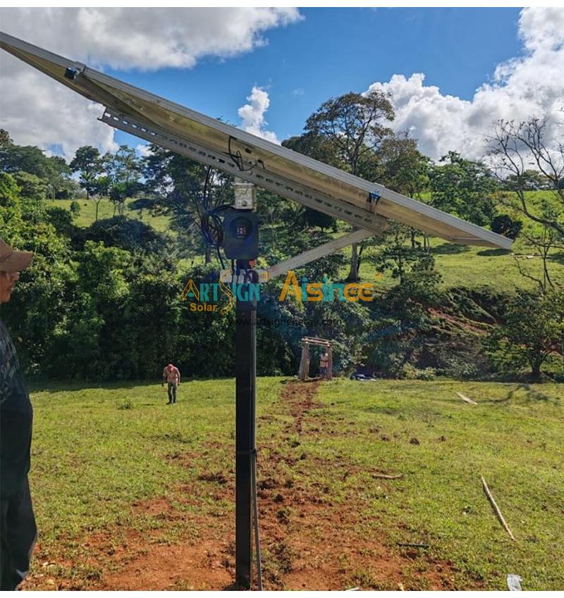 single-post solar mounting system single-post solar mounting system