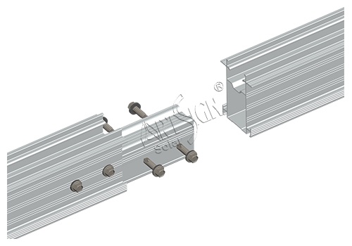 Solar panels railing