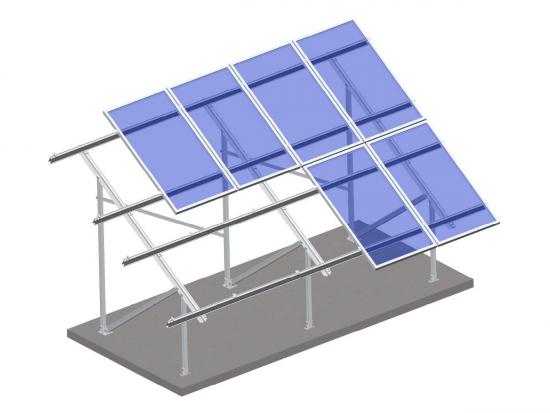 Aluminum solar ground mount