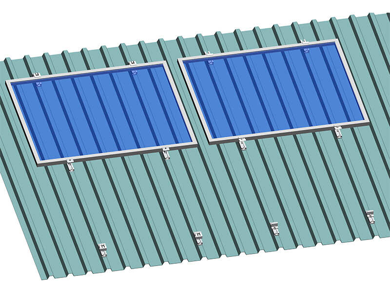 Railless الشمسية تركيب هيكل السقف المعدني 