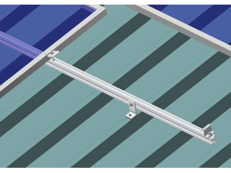 لوحة للطاقة الشمسية تركيب نظام ضارية السقف المعدني 