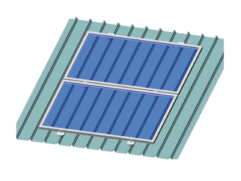 Railless الشمسية تركيب هيكل السقف المعدني 