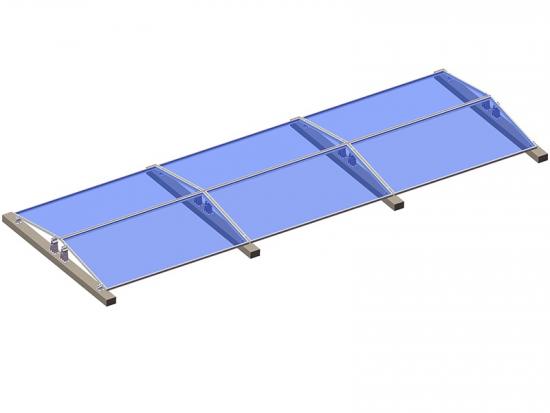 solar panel flat roof mounting structure