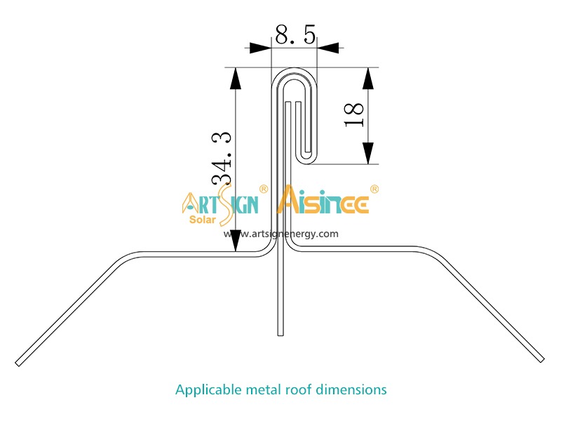 مشبك سقف من الألومنيوم ذو اللحامات الدائمة AS-ARH-31 | علامة فنية
