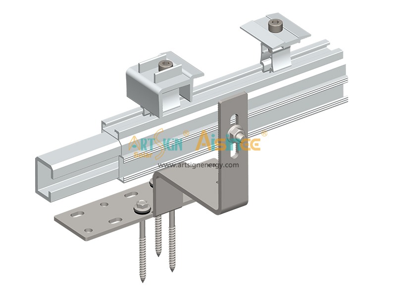 مجموعة وصلات C rail 01# لتركيب سكة الطاقة الشمسية