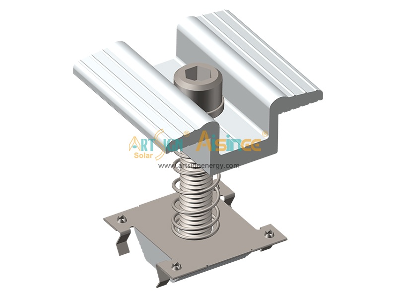 مشبك تأريض وحدة الطاقة الشمسية الكهروضوئية لأنظمة الطاقة الشمسية على الأسطح AS-EL-30 | لافتة فنية