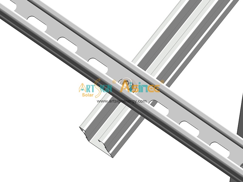 سلسلة وحدة T المثبتة على الأرض من الصلب المجلفن بالغمس الساخن - قسم C41 × 52