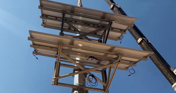 الطريق السريع CCTV القطب الشمسية الكهروضوئية الهيكل