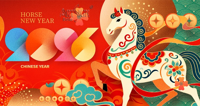 Celebrating the Year of the Horse: Lunar New Year 2026 |Art Sign